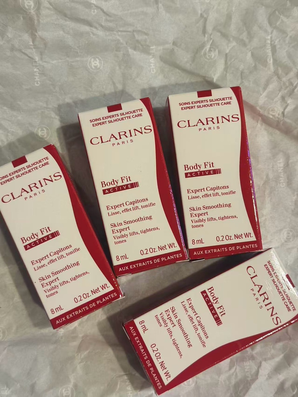 Clarins Body Fit Active II Skin Smoothing Treatment - White & Red Packaging
